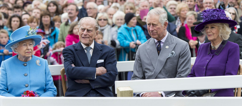 Królowa Elżbieta II, książę Filip, książę Karol i księżna Kamila /Mark Cuthbert/UK Press /Getty Images
