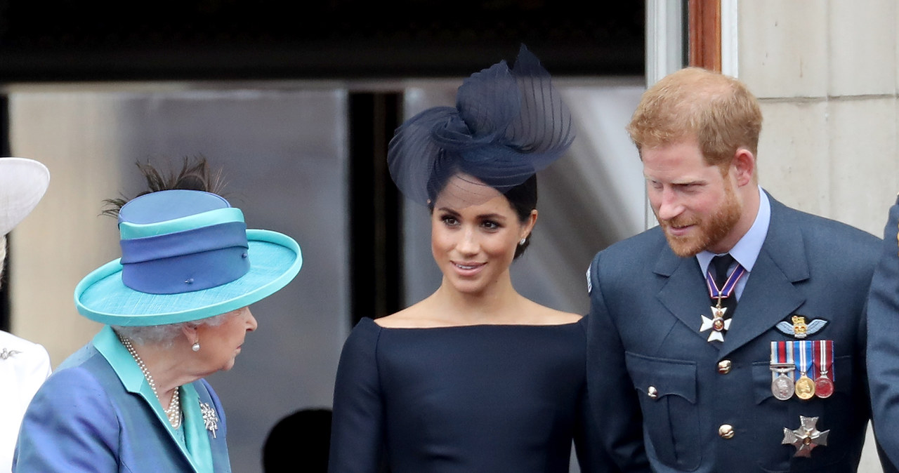 Królowa Elżbieta II, Meghan i Harry /Chris Jackson /Getty Images