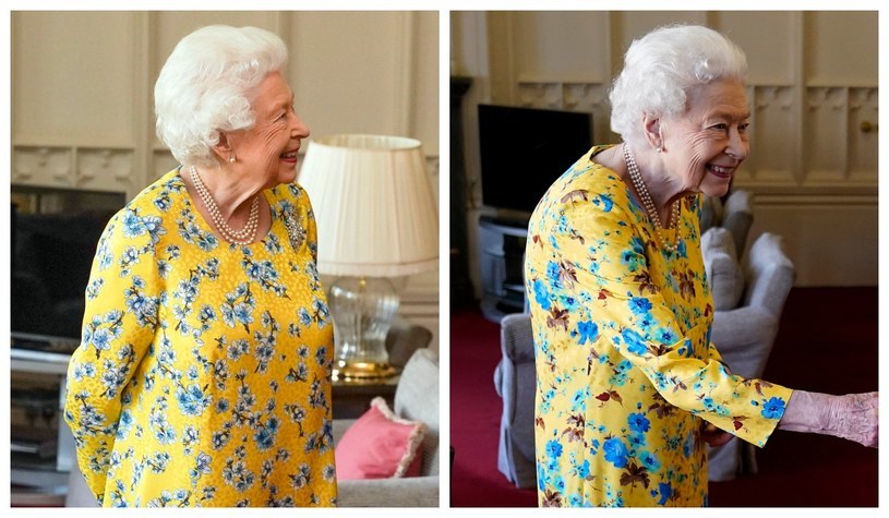 Królowa Elżbieta II na zdjęciach sprzed roku i jednych z ostatnich /Getty Images