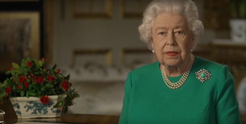 Królowa Elżbieta II podczas orędzia do narodu /YouTube