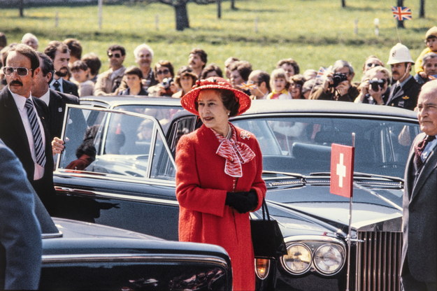 Królowa Elżbieta II podczas wizyty w Szwajcarii w kwietniu 1980 roku /PAP/EPA