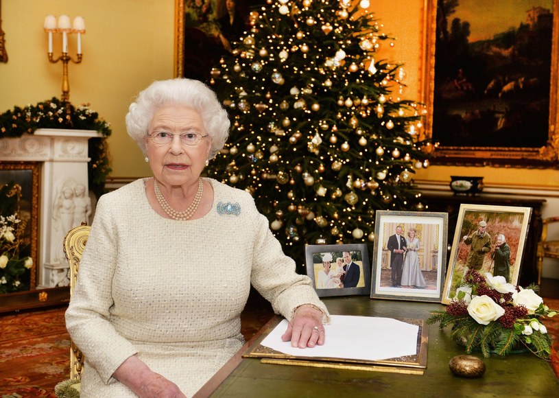 Królowa Elżbieta II wygląszająca bożonarodzeniowe przesłanie /PAP/EPA