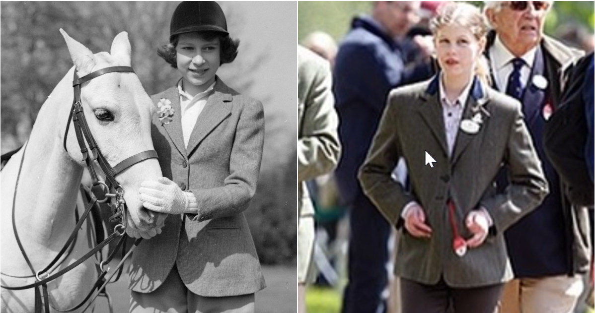 Królowa Elżbieta, lady Louise Windsor /Getty Images