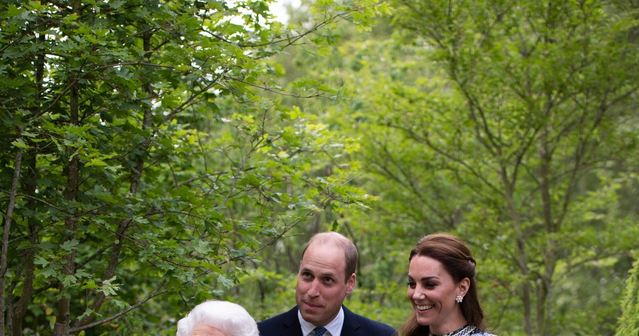 Królowa, książę William i księżna Kate /WPA Pool /Getty Images