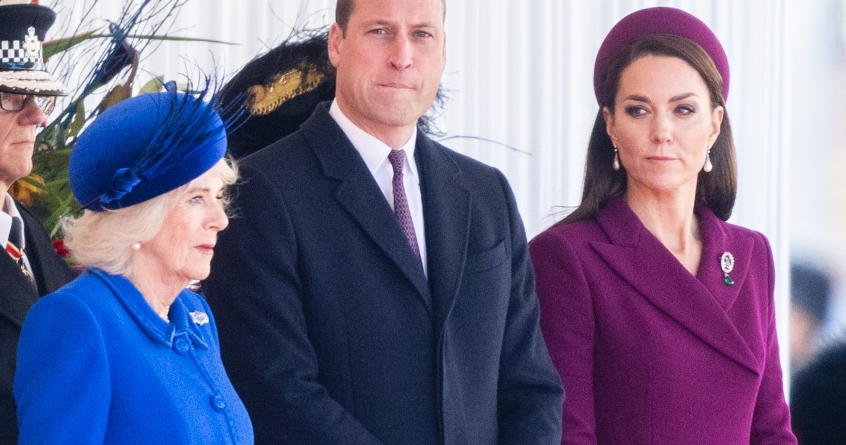 Królowa małzonka Camilla, książę William, księżna Kate /Getty Images