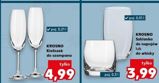 Krosno w Kauflandzie! Zdobądź eleganckie kieliszki i szklanki już za 3,99 zł! /Kaufland /INTERIA.PL