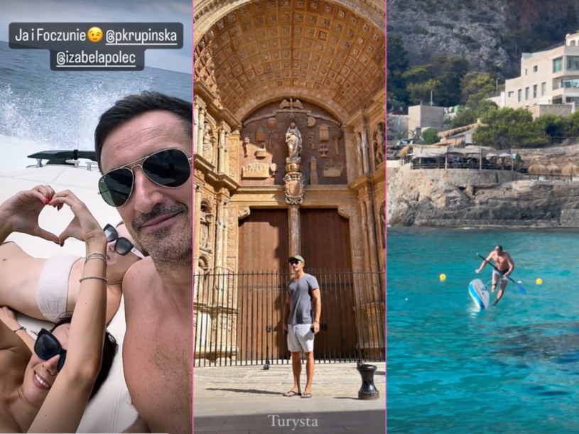 Krupińska z mężem i przyjaciółką na wakacjach /@pkrupinska /Instagram