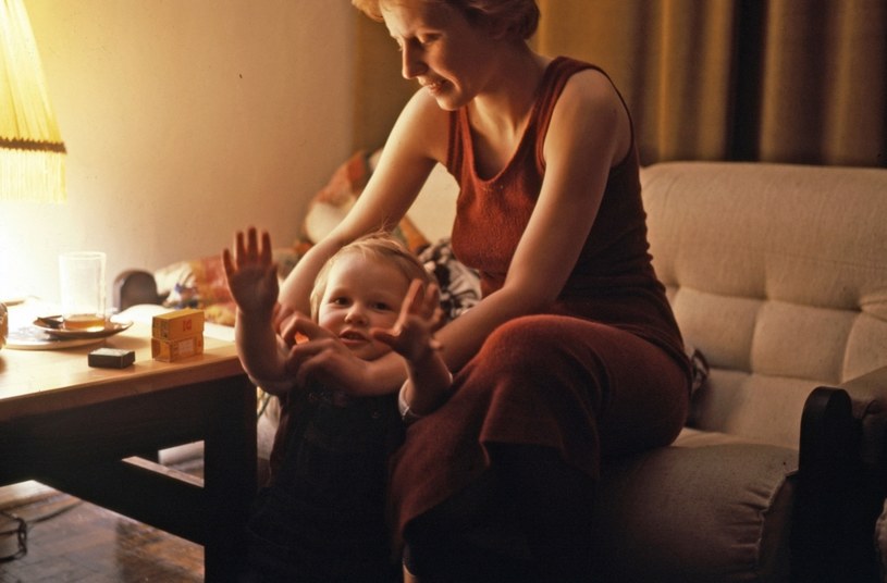 Krystyna Janda w 1978 roku z córką Marią /Anna Musiałowska /Agencja FORUM