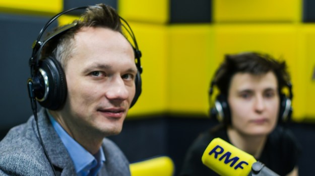 Krystyna Macioszek i Paweł Wojtkiewicz z firmy GMV. /foto: Jakub Rutka / RMF FM /RMF FM