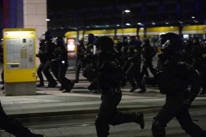 Kryzys migracyjny: Starcia demonstrantów w Dreźnie /AFP