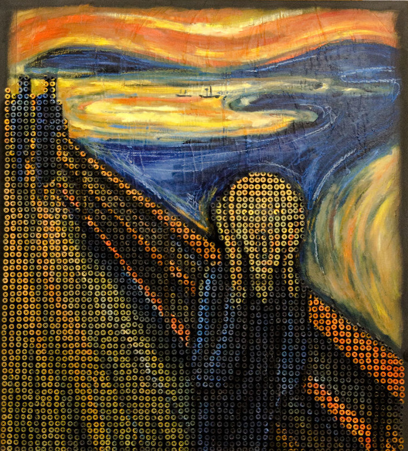 "Krzyk" Edvarda Muncha w wersji na wkrętarkę /Marat Nabi /materiały prasowe