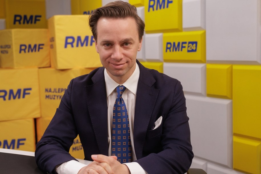 Krzysztof Bosak gościem Porannej rozmowy w RMF FM /Marcin Suchmiel /RMF FM