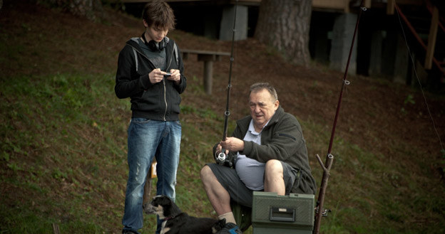 Krzysztof Chodorowski i Michał Urbaniak w scenie z filmu "Mój rower" /materiały prasowe