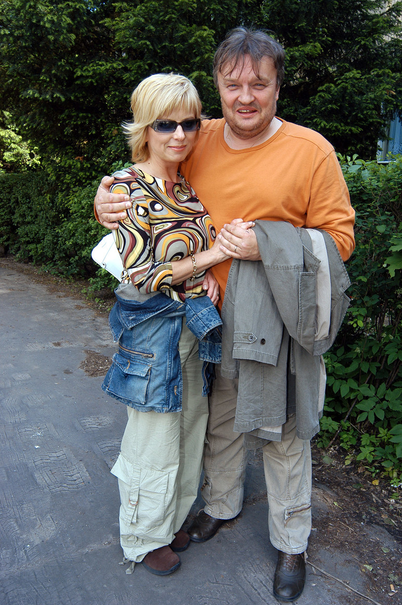 Krzysztof Cugowski z żoną, 2004 rok /Zawada /AKPA