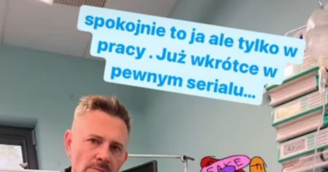 Krzysztof Ibisz na planie serialu @krzysztof_ibisz_official/ /Instagram