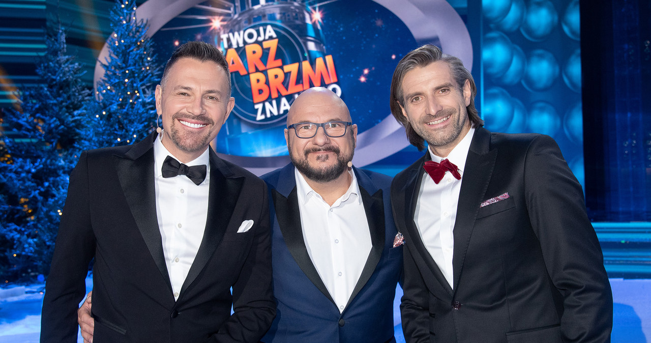 Krzysztof Ibisz, Piotr Gąsowski i Maciej Dowbor /Polsat /Polsat