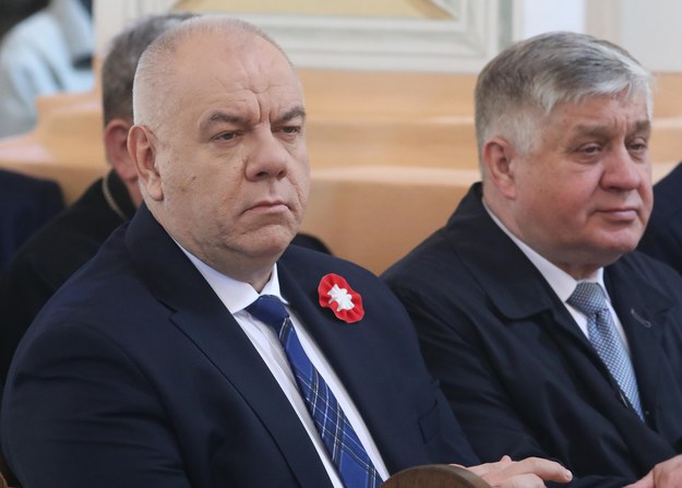 Krzysztof Jurgiel (z prawej) i Jacek Sasin /Artur Reszko /PAP