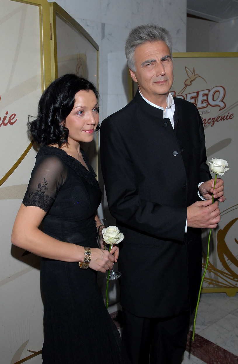 Krzysztof Krauze z żoną Joanną /MWMedia