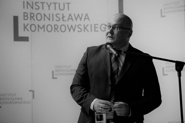 Krzysztof Liedel podczas seminarium "Cyberbezpieczeństwo. Piąte pole walki" w bibliotece UW w Warszawie. Zdjęcie archiwalne /Jacek Turczyk /PAP