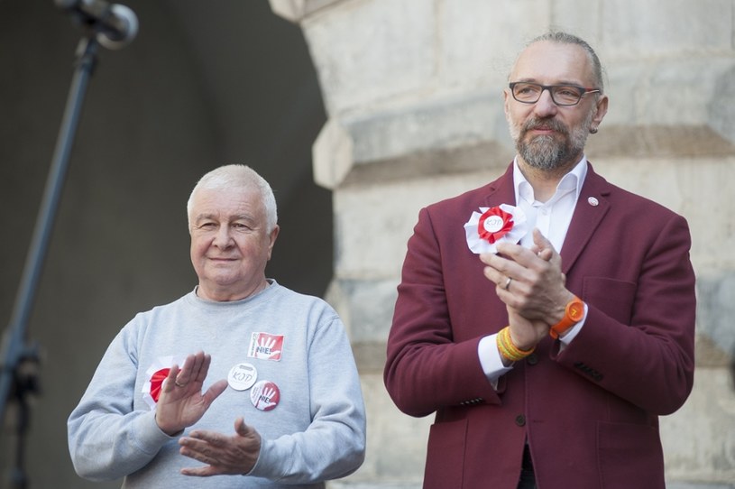 Krzysztof Łoziński i Mateusz Kijowski /Wojciech Stróżyk /Reporter