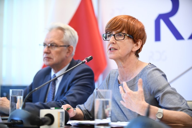 Krzysztof Michałkiewicz i Elżbieta Rafalska /Jacek Turczyk /PAP