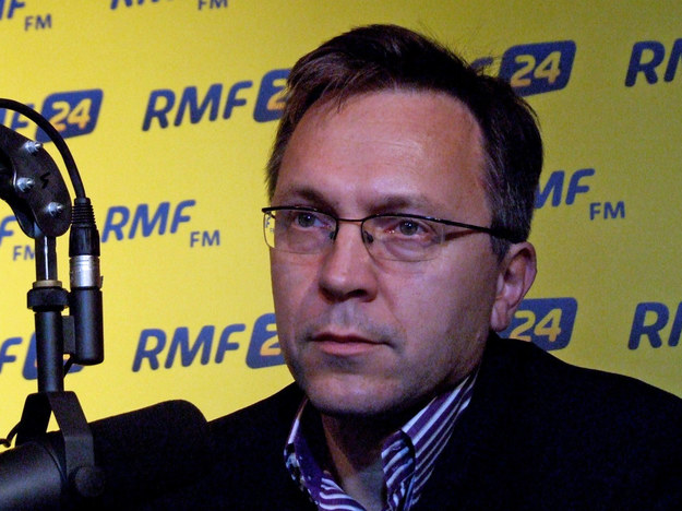 Krzysztof Rybiński w warszawskim studiu RMF FM. &nbsp; /Fot. Olga Wasilewska /RMF FM