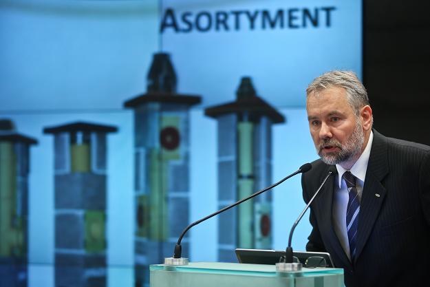 Krzysztof Sowiński, prezes Presto, w czasie debiutu na NewConnect /PAP