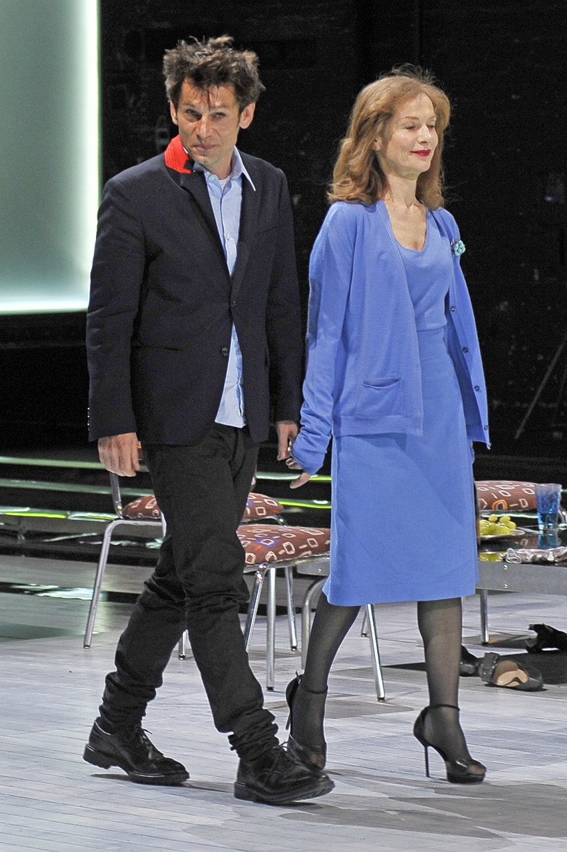 Krzysztof Warlikowski i Isabelle Huppert w 2010 roku  na premierze "Tramwaju" /AKPA