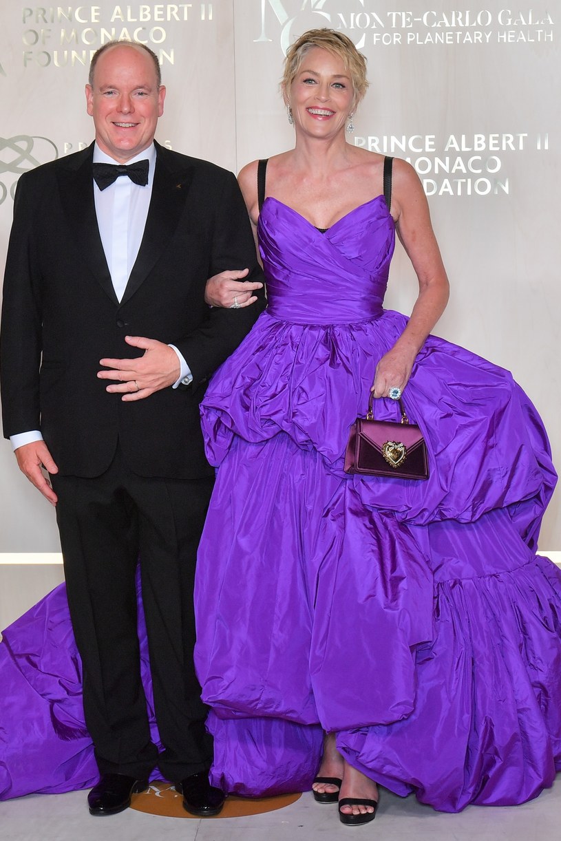 Książę Albert i Sharon Stone / Stephane Cardinale - Corbis / Contributor /Getty Images