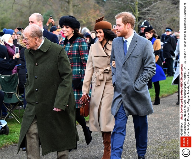 Książę Filip, książę William, księżna Kate, książę Harry, Meghan Markle /David/SilverHub/REX/Shutterstock /East News