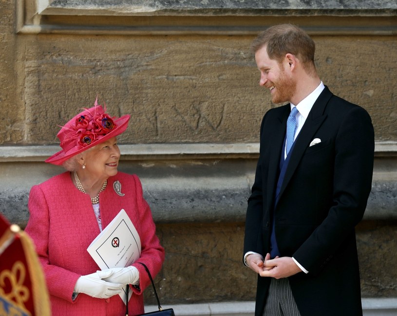 Książę Harry i królowa Elżbieta II /WPA Pool / Pool /Getty Images