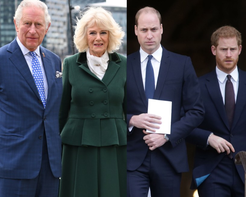 Książę Harry i książę William nie chcieli, by Karol III żenił się z Camillą /WPA Pool / Pool /Getty Images
