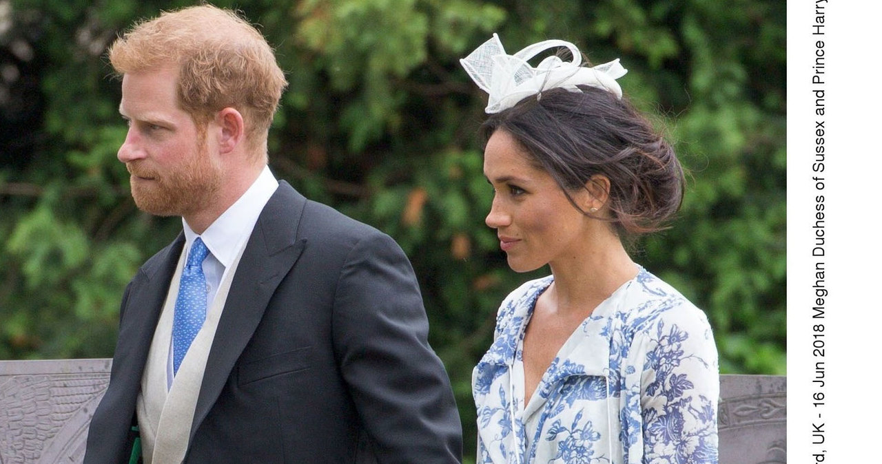 Książę Harry i księżna Meghan na ślubie kuzynki /Geoff Robinson Photography/REX/Shutterstock  /East News