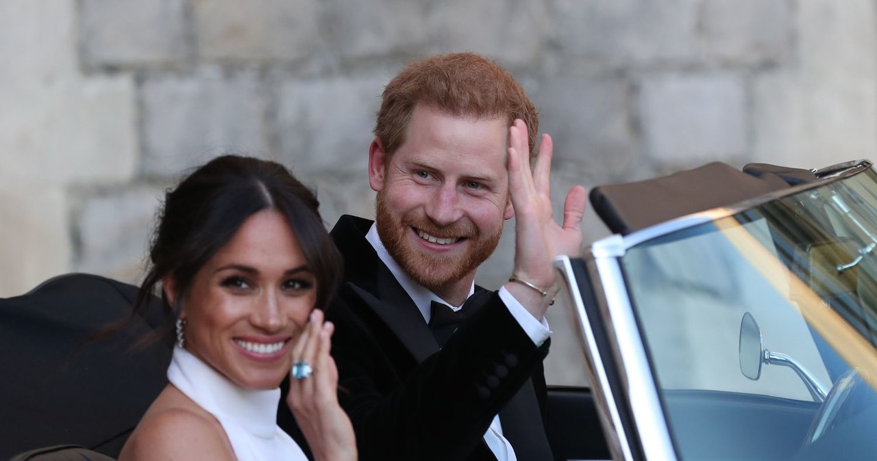 Książę Harry i Meghan Markle (19 maja 2018 roku) /AFP