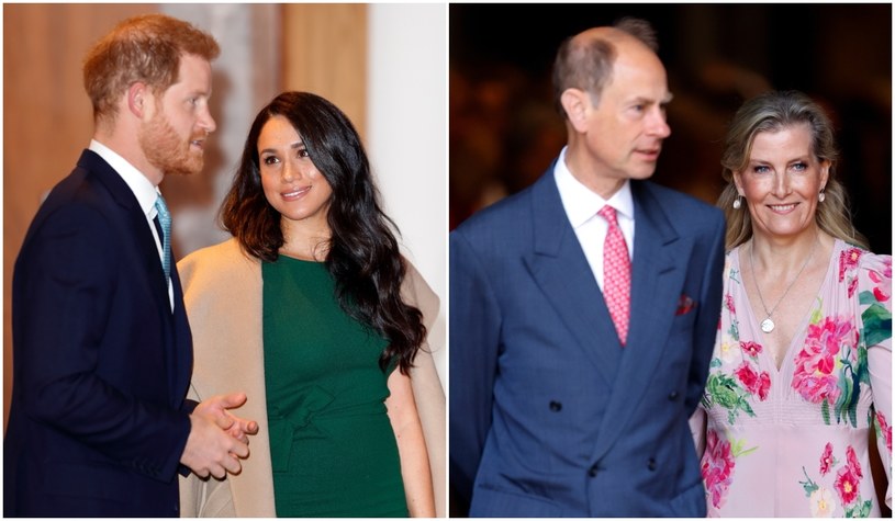 Książę Harry i Meghan Markle, książę Edward i Sophie Rhys Jones /Getty Images