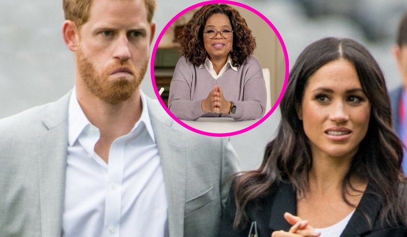 Książę Harry i Meghan Markle, Oprah Winfrey /East News