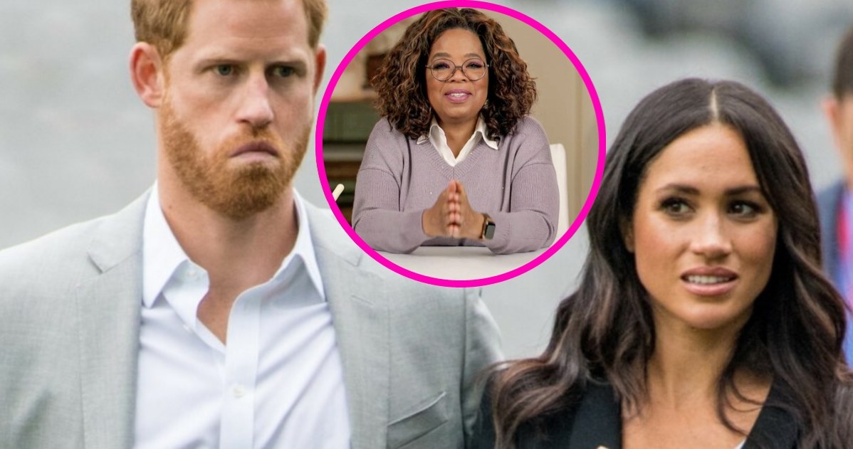 Książę Harry i Meghan Markle, Oprah Winfrey /East News