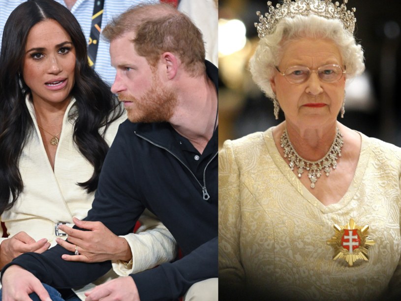 Książę Harry i Meghan Markle spotkali się z królową Elżbietą II /Karwai Tang/WireImage /Getty Images