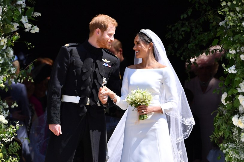 Książę Harry i Meghan Markle w dniu ślubu /Getty Images