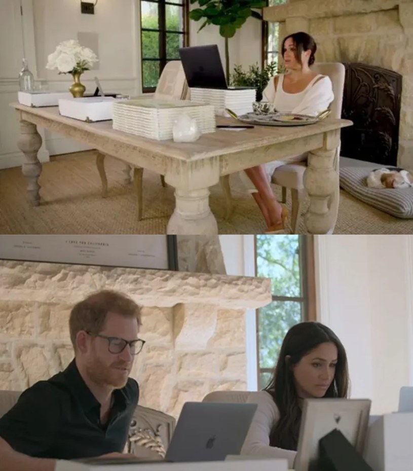 Książę Harry i Meghan Markle /screeny z serialu "Niezwyciężone serca"/Netflix /materiał zewnętrzny