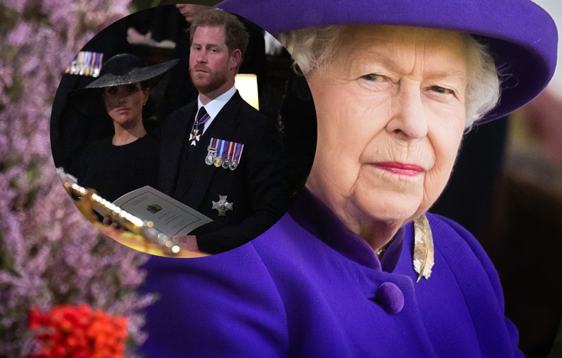 Książę Harry, Meghan i królowa /Getty Images