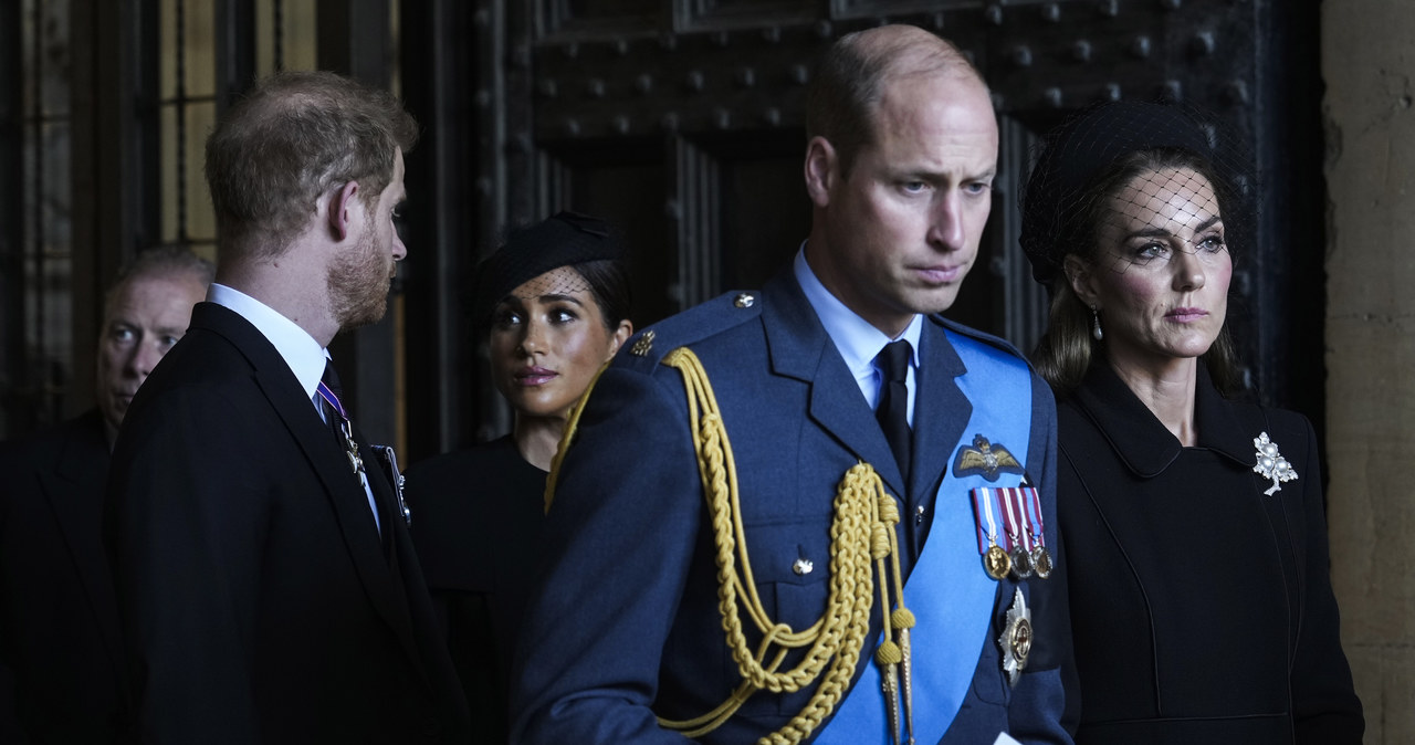 Książe Harry, Meghan Markle, książę William i Kate Middleton /EMILIO MORENATTI / POOL / AFP /Getty Images