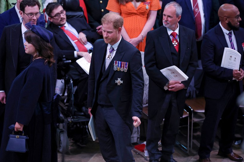 Książę Harry na koronacji króla Karola III /Getty Images