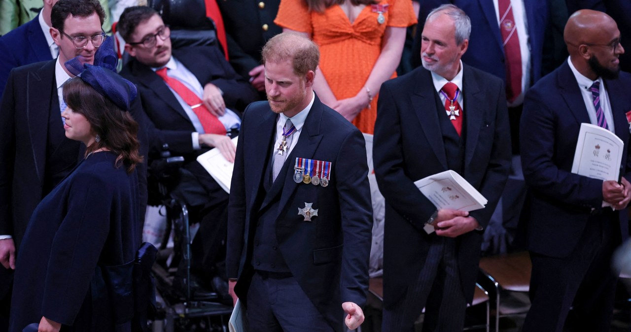 Książę Harry na koronacji króla Karola III /Getty Images