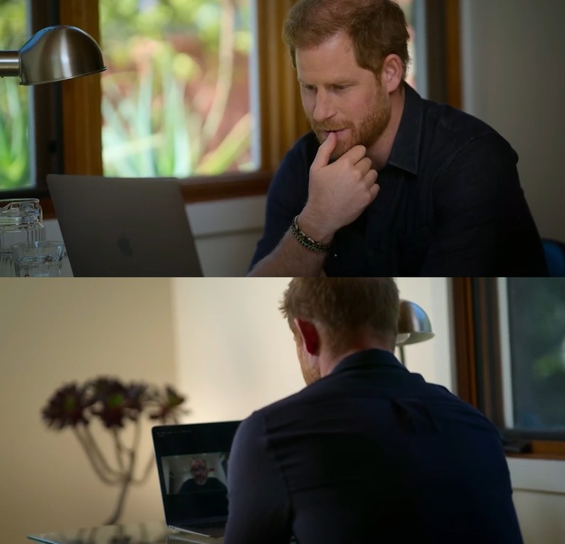 Książę Harry w Montecito /screeny  serialu "Niezwyciężone serca" /materiał zewnętrzny