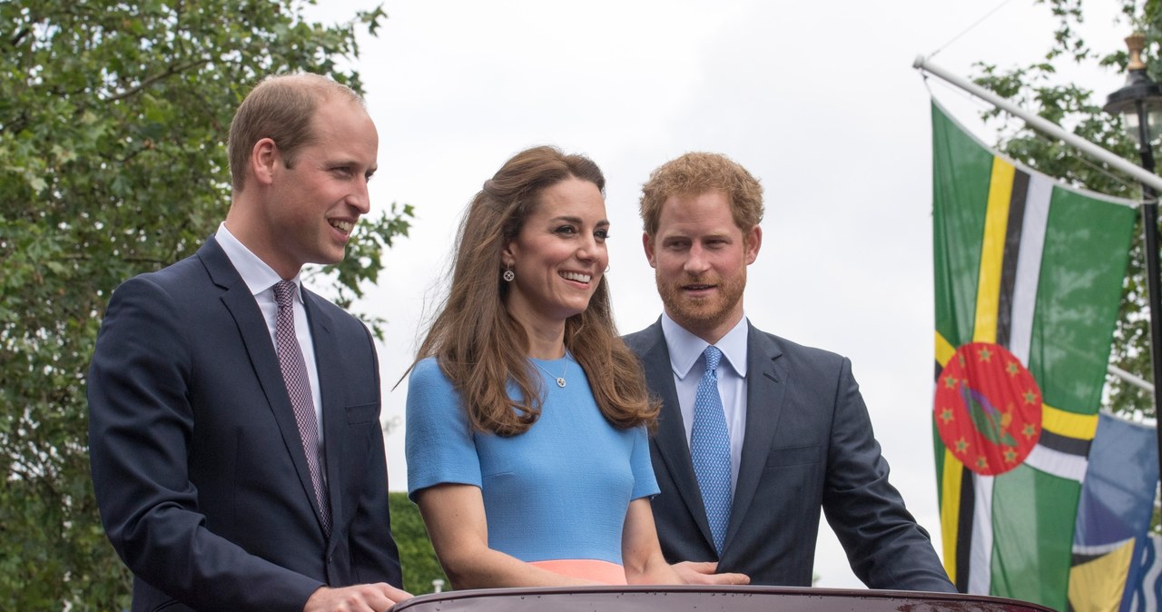 Książę Harry z bratem i bratową /WPA Pool /Getty Images