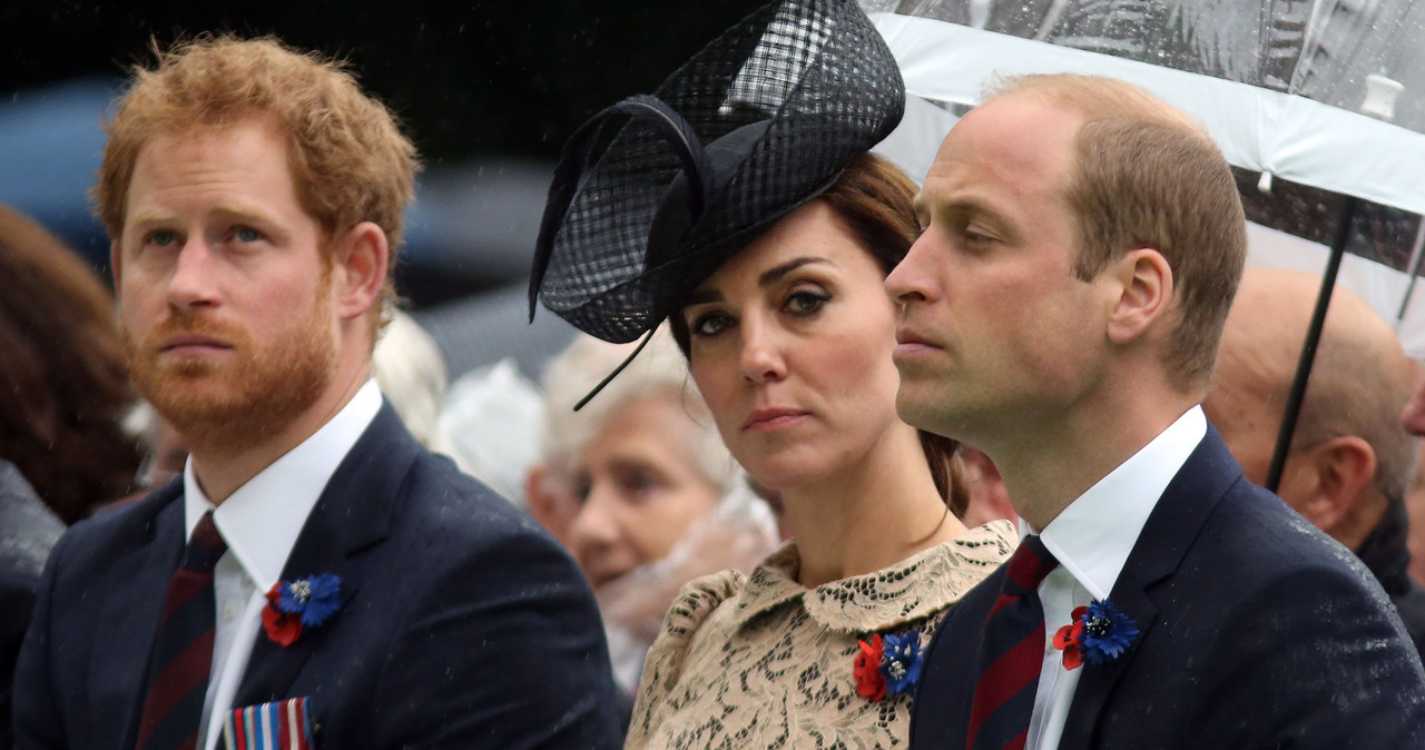 Książę Harry z Kate i Williamem /Getty Images