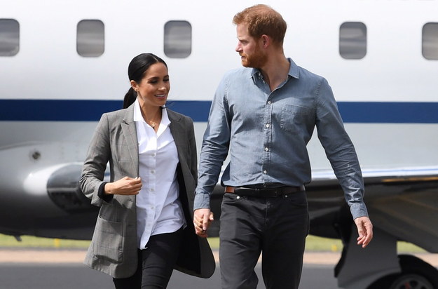 Książę Harry z żoną Meghan /DEAN LEWINS /PAP/EPA