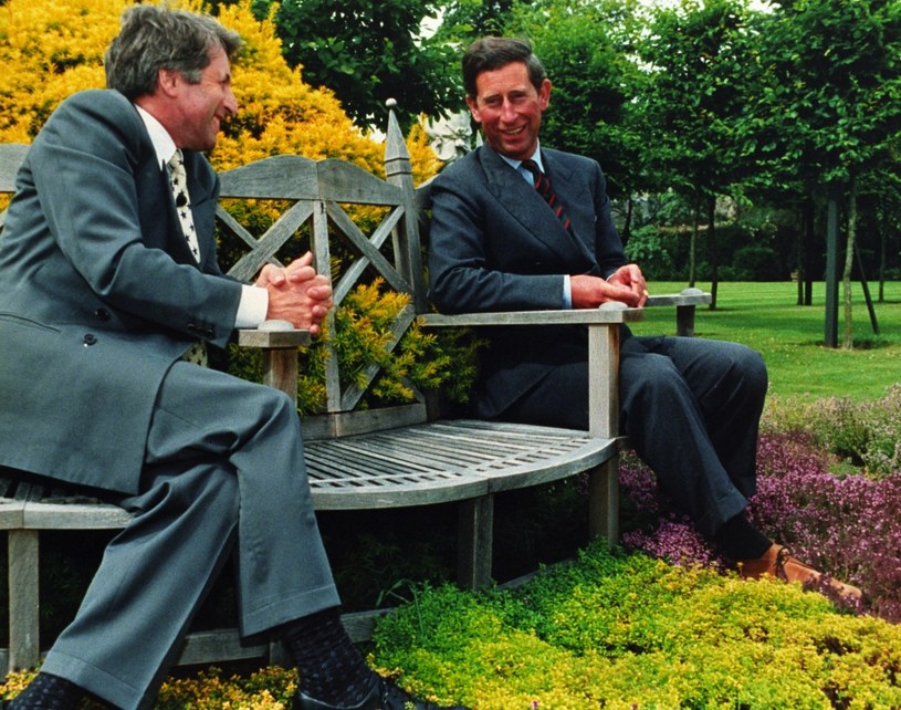 Książę Karol i Jonathan Dimbleby, rok 1994 /Agencja FORUM