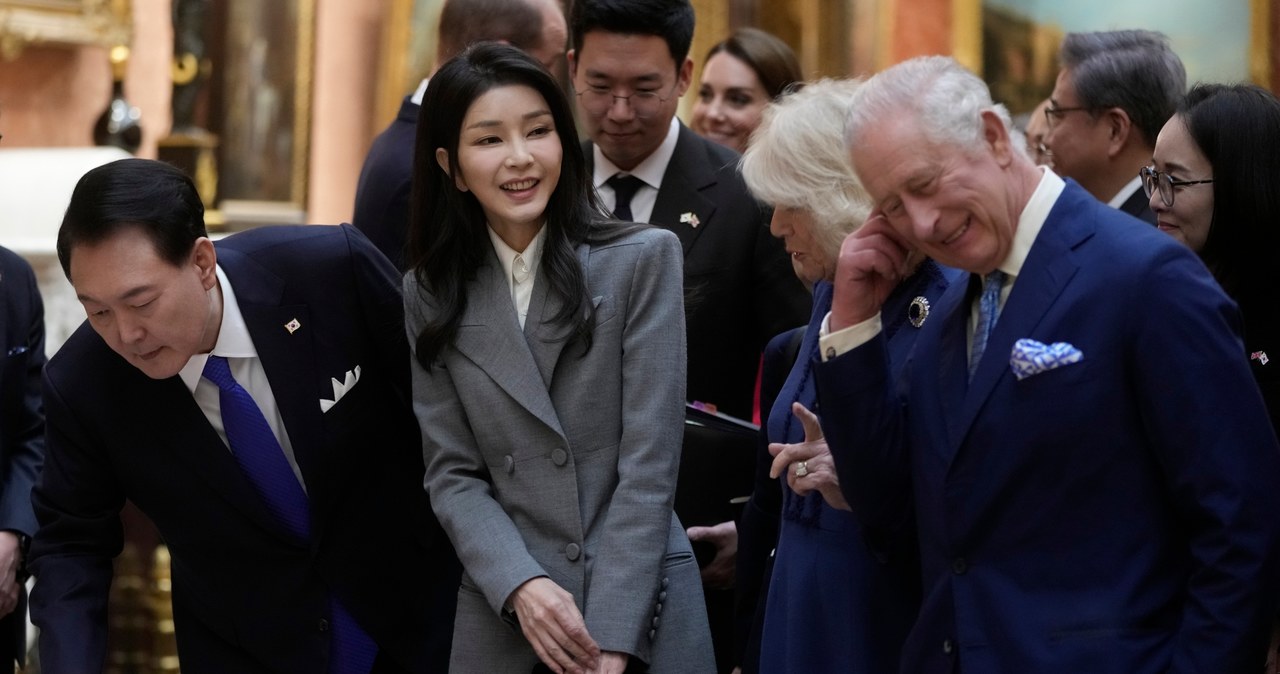 Książę Karol, królowa Camilla, Kim Keon Hee i Yoon Suk Yeol /Getty Images